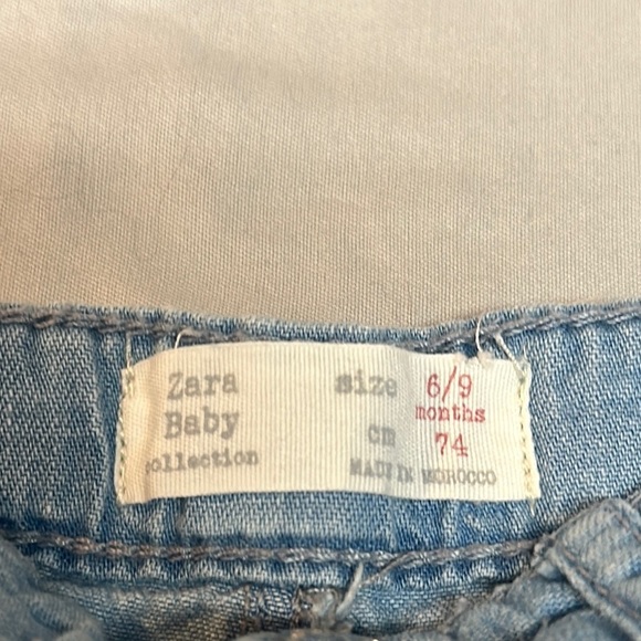 Zara Blue Denim Knee-Length Shorts - Picture 2 of 5